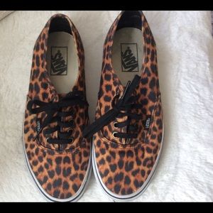 Vans Leopard Print Sneakers 9M